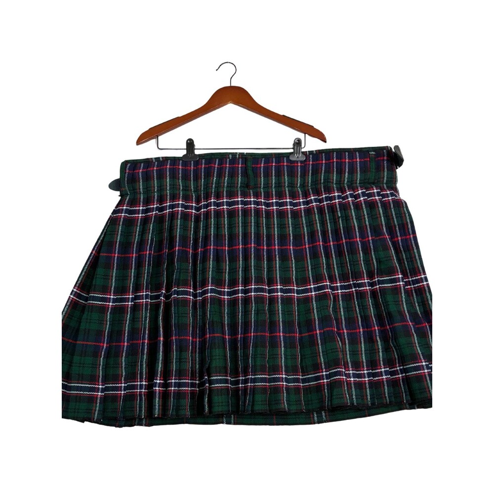Scottish Design Tartans Kilt Mens 52 Green Plaid Acrylic Traditional Scotland